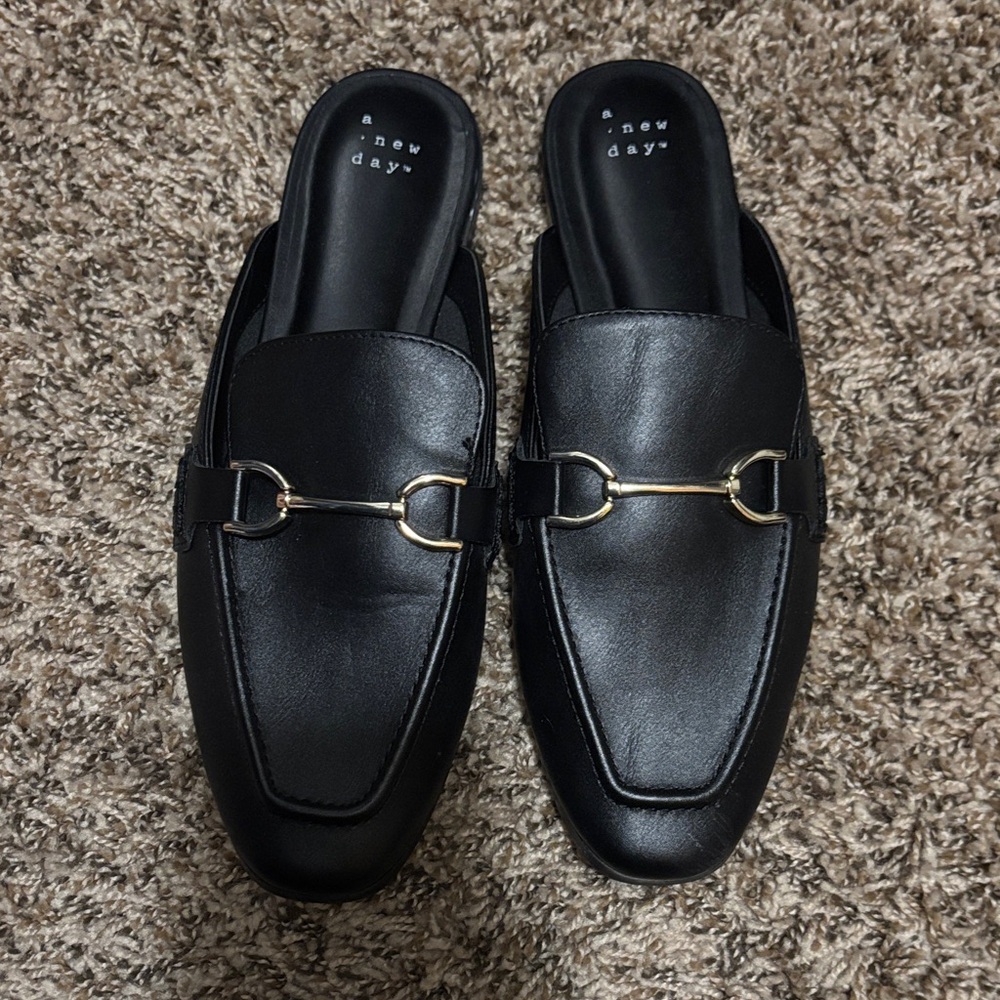 A New Day Men's Black Slip-On Loafers